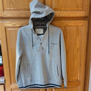 Kimes Ranch Ladies Gray Hooded Sweatshirt new without tags